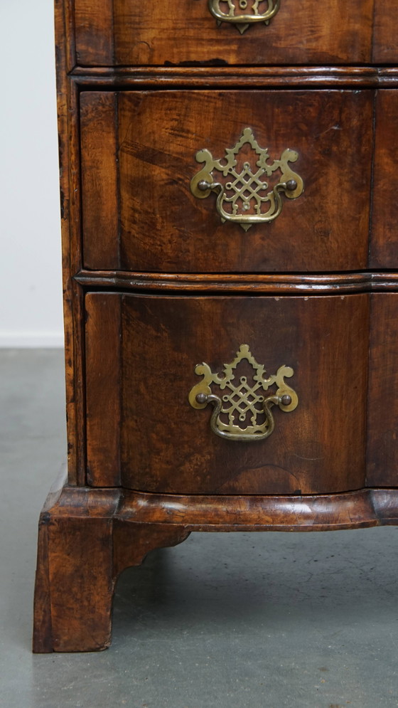 Image 1 of Secrétaire/meuble à tiroirs ancien en chêne de la fin du XVIIIe siècle