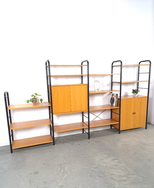 Ikea modular wall system Niklas with cabinets and shelves vintage
