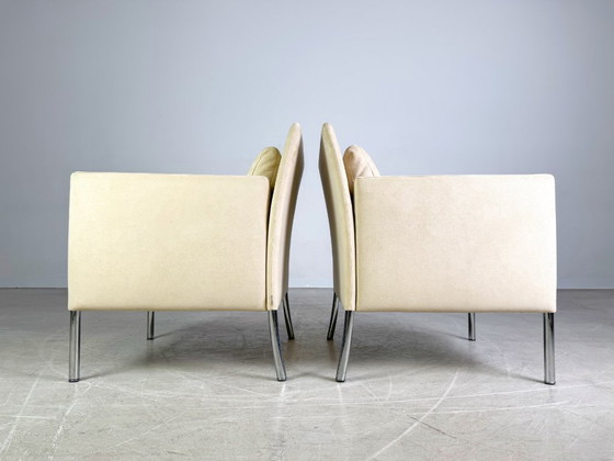 Image 1 of 2x Original Walter Knoll armchair Jason 391 suede beige design