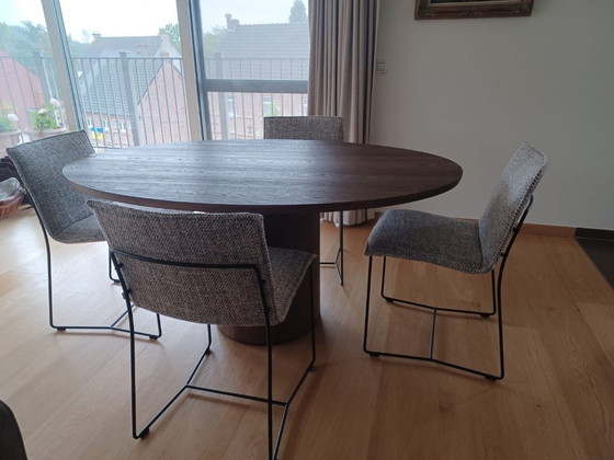Table de salle à manger ovale – Michel Denolf, Tables de salle à manger, Wood (photo 5 of 5)