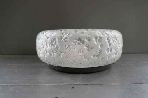 Plafoniera in vetro d'epoca Pfeill & Putzler