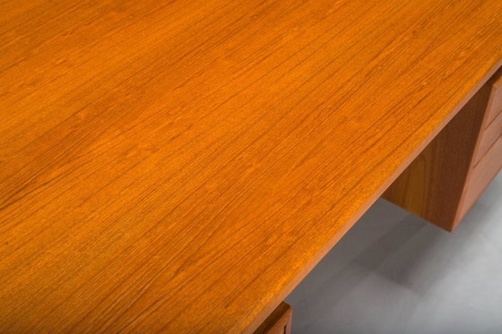 Image 1 of  Dänischer Teakholz-Schreibtisch von Kai Kristiansen für FM Møbler, 1960er Jahre