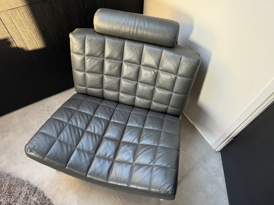 Image 1 of Poltrona Leolux Volare in pelle grigia