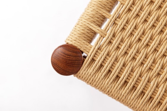 Image 1 of 6 sillas de comedor danesas diseñadas por Arne Hovmand-Olsen para Mogens Kold, sillas de teca de mediados de siglo de la década 