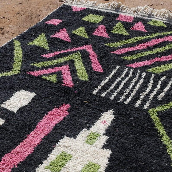 Tappeto berbero marocchino, decorato, 250cm x 150cm – Tappeti, Wool, Modern (photo 3 of 10)