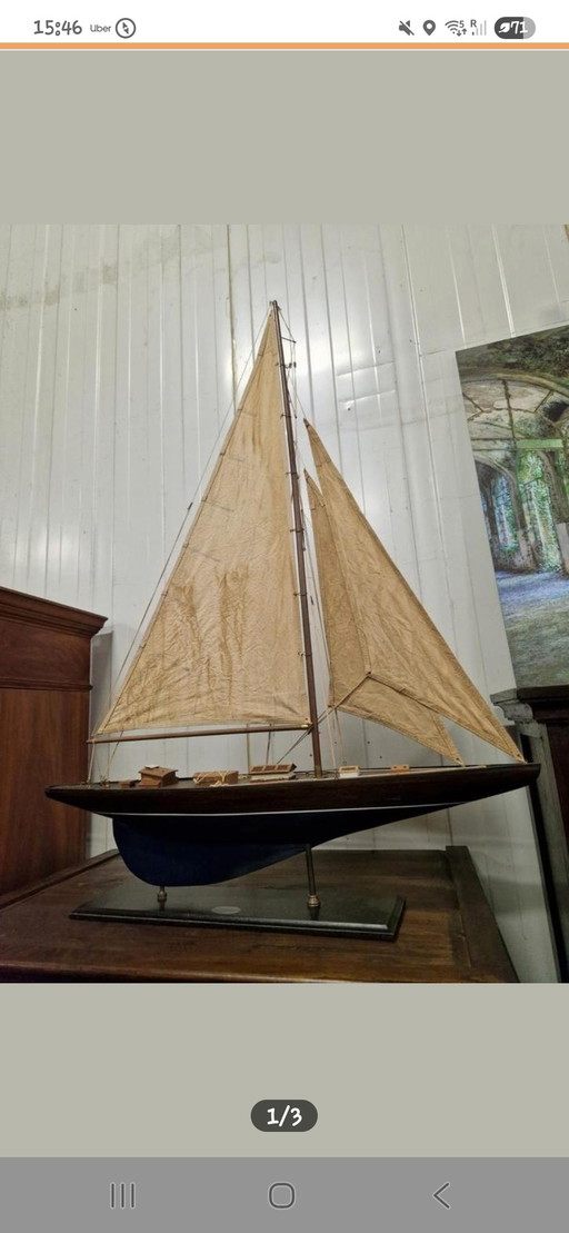 Riverdale sailing yacht scale model 123 cm