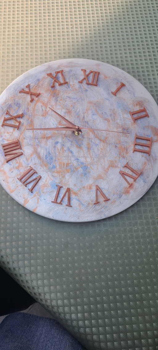 Epoxy clock diameter 3o cm