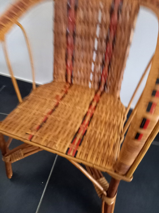 Image 1 of Rattan-Hochstuhl