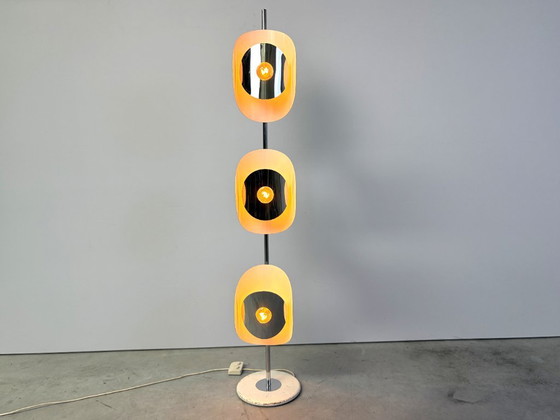 Mid Century Floor Lamp by Brevetatto Italy, 1960s – Floor lights, Metal, Stone (photo 6 of 11)