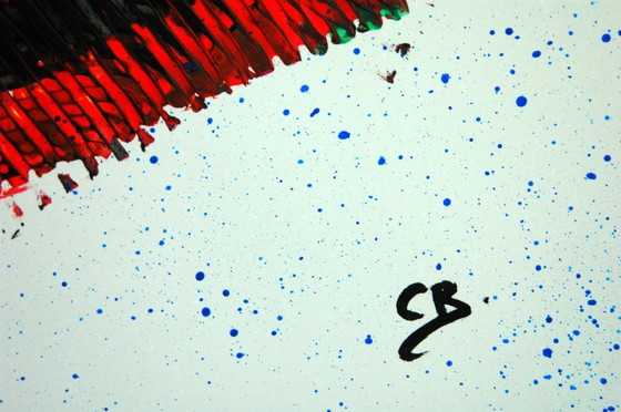 Image 1 of CB. Abstract op papier 26/149 Diptiek