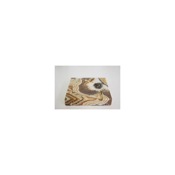 Image 1 of Set of 4 vintage marble and onyx smoking accessories, 1970s