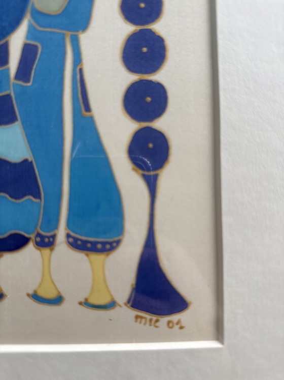 Pittura su seta Mie, Intitolata – Dipinti e disegni, Canvas (photo 6 of 6)