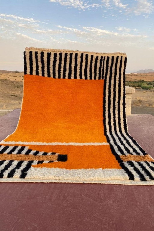 Alfombra de lana pura hecha a mano, artesanía tradicional marroquí, 200/300 cm – Ahrend, vloerkleden en tapijten, Wool