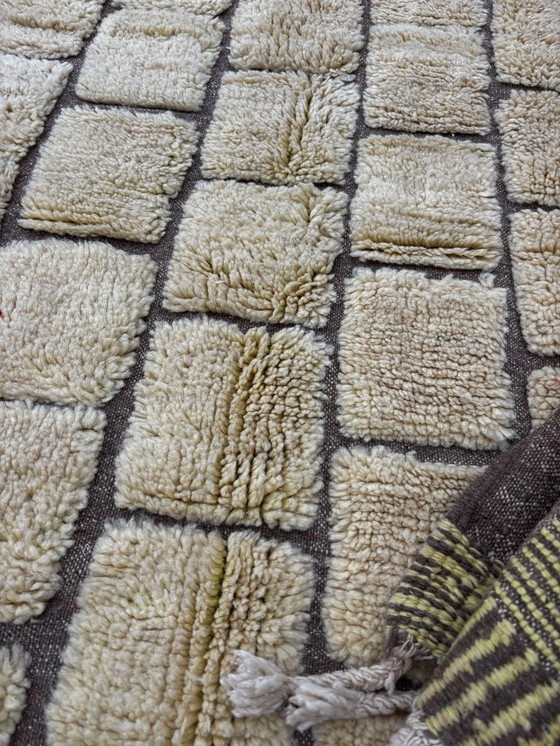 Image 1 of Moroccan Mrirt Wh Wool Rug 200x300cm - Berber Moroccan Modern Carpet