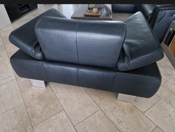 Montel Sessel, Chaise longue, Leder, Schwarz (Foto 4 von 6)