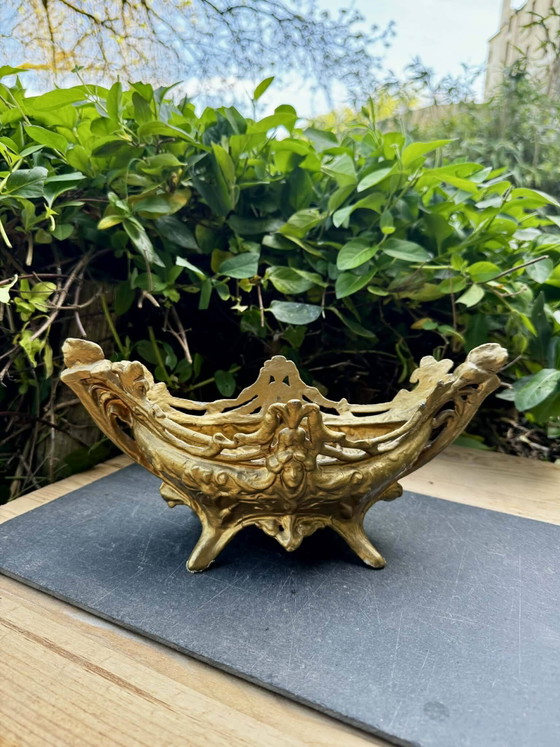 Brass planter woman Art Nouveau – Plant pot (photo 10 of 10)
