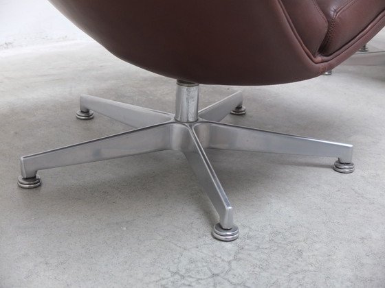 Image 1 of 'F141' Lounge Stoel met Voetenbank van Geoffrey Harcourt voor Artifort, 1972