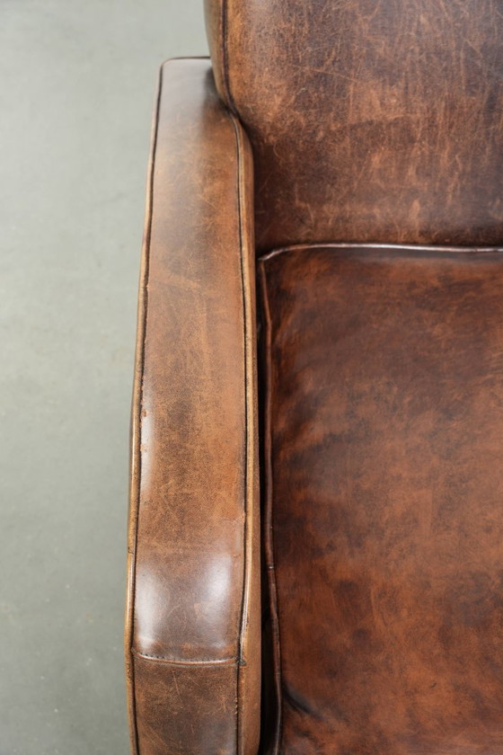 Image 1 of Sessel aus Schaffellleder mit wunderschönem, zeitlosem Design und herrlich warmen Farben