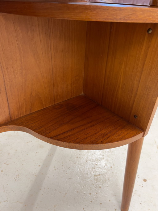 Petite Teak Desk by Gunnar Nielsen for Tibergaarden