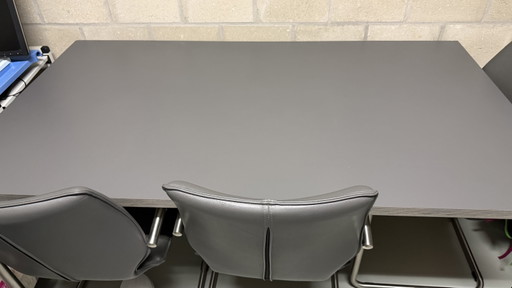 Prachtige Eetkamer Tafel En 4 Stoelen – eetkamerstoelen, Leather (photo 2 of 6)