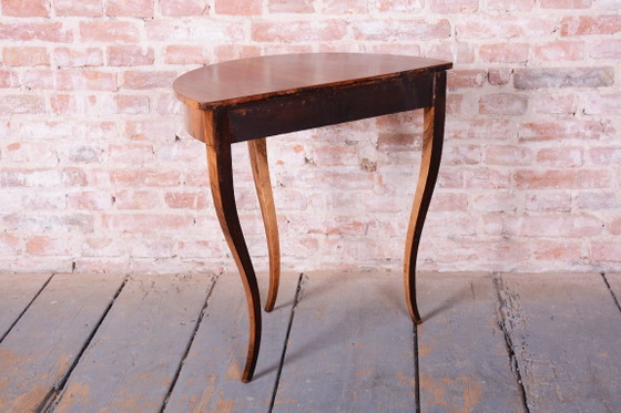 Mesa auxiliar Biedermeier restaurada, Nogal, Pulido renovado, Austria década de 1820, Mesas auxiliares, Madera (foto 3 de 10)