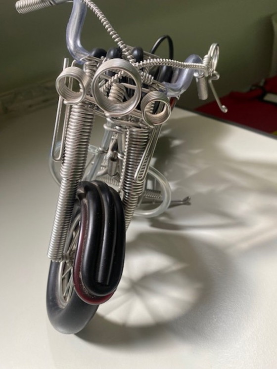 Image 1 of Harley Davidson realizzata a mano (altezza 22 cm - larghezza 35 cm)