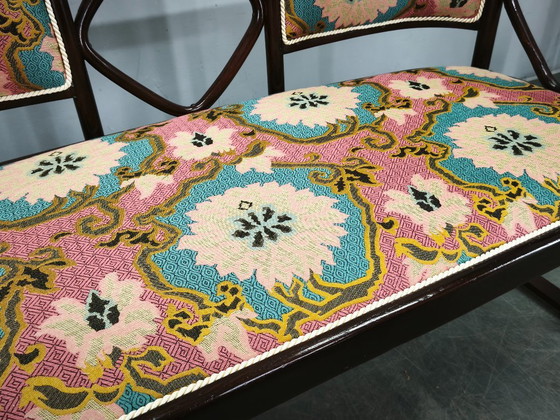 Image 1 of Sofá modernista estilo Fledermaus de Josef Hoffmann, años 30