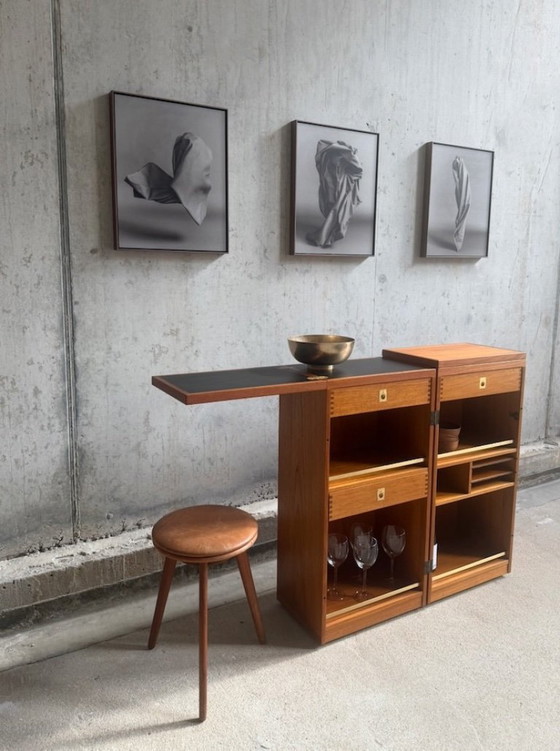Captain's Bar di Reno Wahl Iversen per Dyrlund, Danimarca anni '60 – Mobile bar, Plastica, Legno (photo 9 of 10)