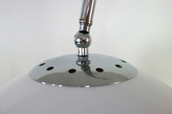 Italian Arc Floor Lamp by Dlg Guzzini, 1970s – Floor lights, Plastic, Marble (photo 10 of 16)