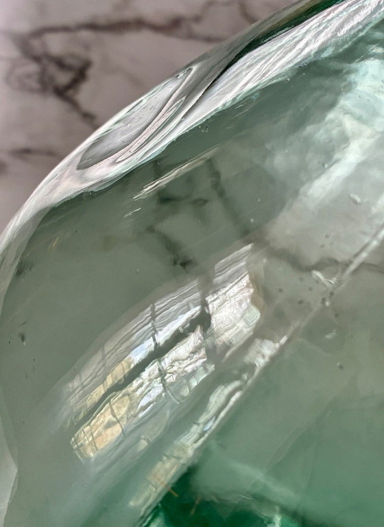 Image 1 of Dame jeanne vintage bleu turquoise 10l