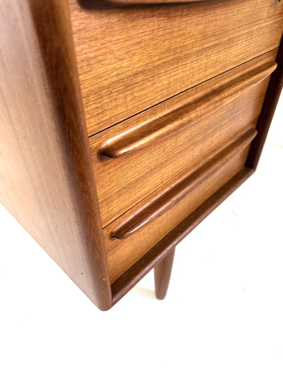 Vintage Teakhouten Bureau, Svend Åge Madsen ‘60 – Wood, Brass (photo 7 of 15)