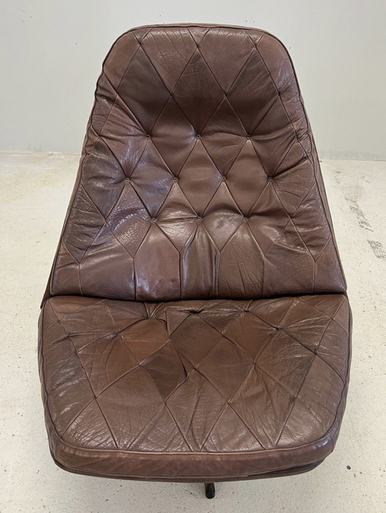 Image 1 of Chaise longue vintage danoise inclinable par Madsen & Schübel, 1970S