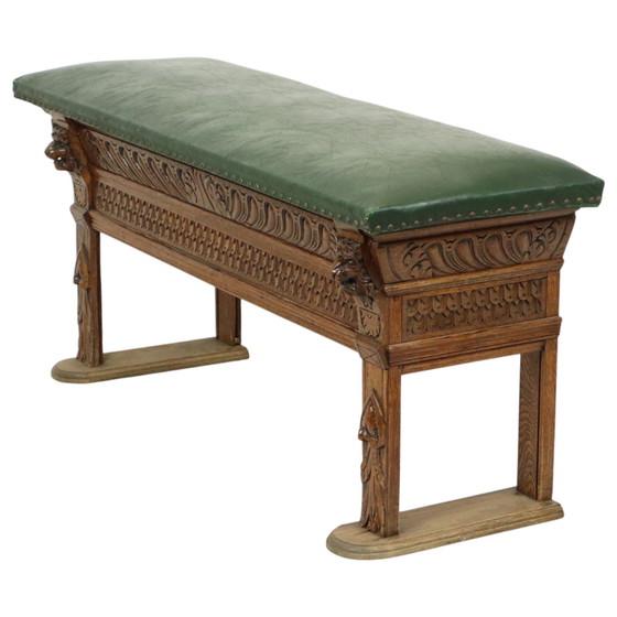 Image 1 of Antique Bench Oak Church