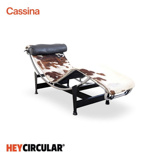 Originale Cassina LC4 Chaise Longue Vintage Le Corbusier Pelle di Mucca, Sedie da camera, Cromo, Multicolore (foto 6 di 15)