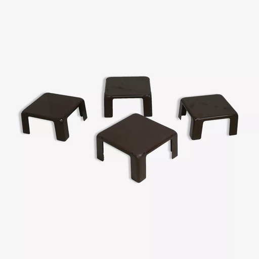 4x Gigognischer Couchtisch "Gatti", Mario Bellini Herausgegeben von C&B Italia