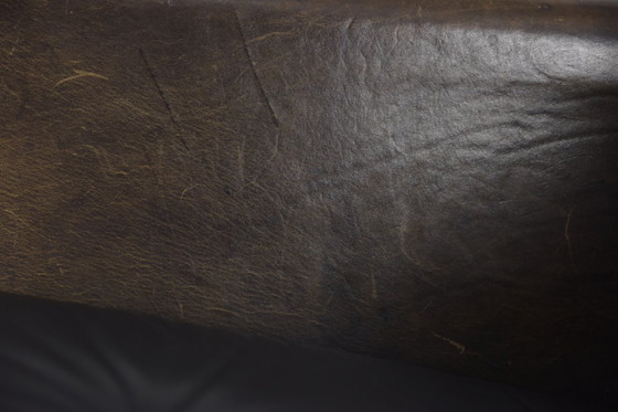 Image 1 of Vintage Brutalistische Buisvormige Metalen en Lederen Bauhaus Minimalistische Sofa 1950