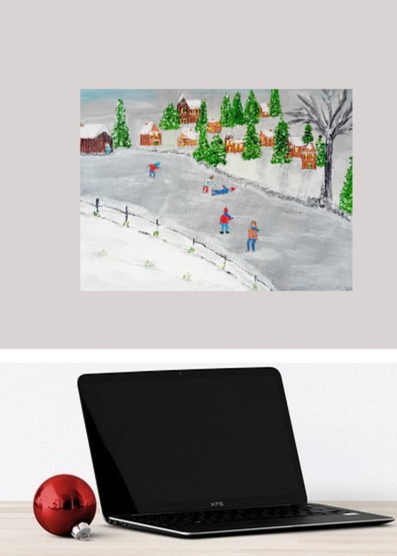 Image 1 of Winter schilderij