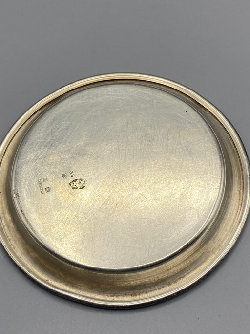Verzilverde flessenonderzetter – Christofle – decoratieve objecten (photo 2 of 4)