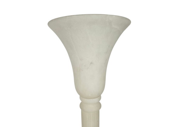 Image 1 of Alabaster - Uplighter - Pegasam - Kellamp - Spain - 1970s