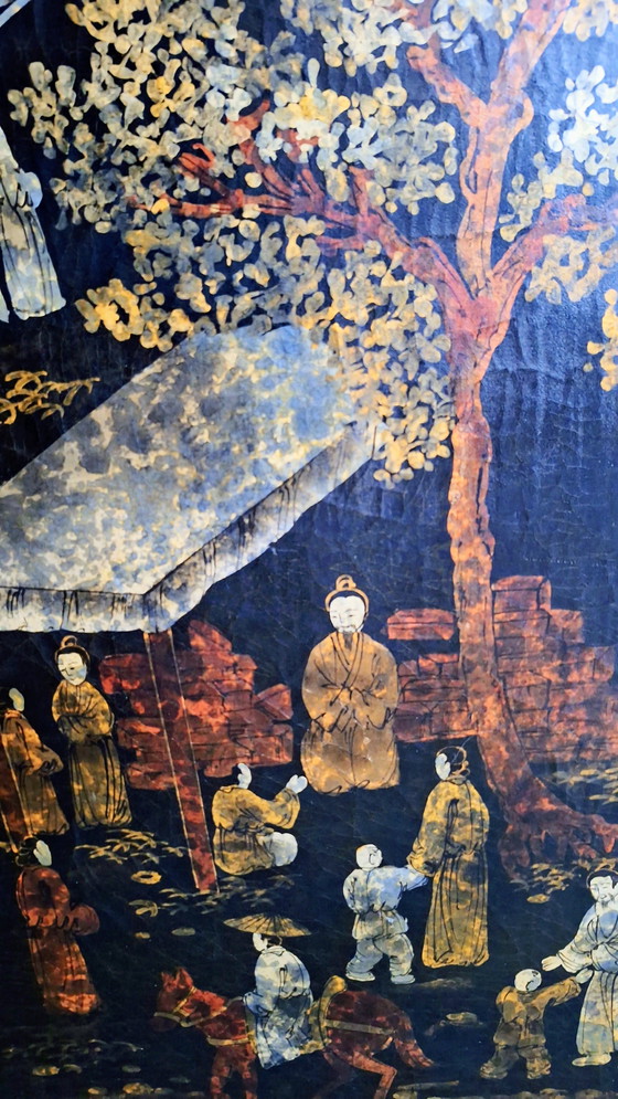 Image 1 of Chinese Coromandel lacquer panels late Qing period – set of three.