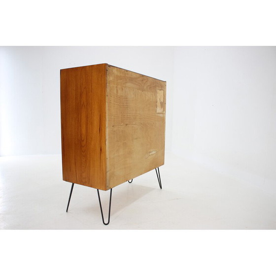 Image 1 of Vintage cabinet in wood and iron, Czechoslovakia 1960s