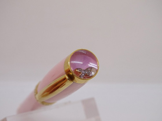 Image 1 of Chopard Special Edition “Happy fish” ballpoint pen, pink resin, gold plated and diamonds, 21st century – Switzerland