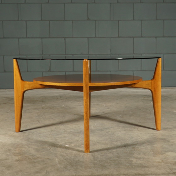 Image 1 of Vintage Walnut Coffee Table - Wilhelm Renz - 1960s