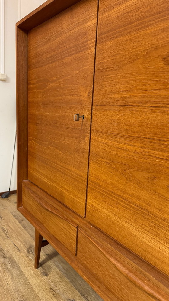 Image 1 of Vintage teak highboard, tall cabinet