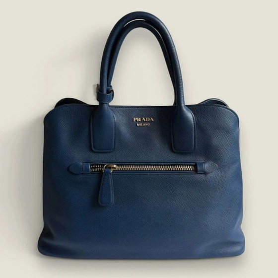 Prada Saffiano Leather Open Promenade Satchel – Borse a spalla (photo 4 of 23)