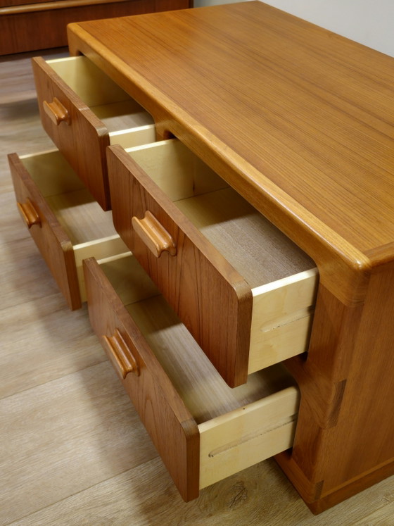 Image 1 of Vintage Silkeborg Danish Chest of Drawers Cabinet Plant Player