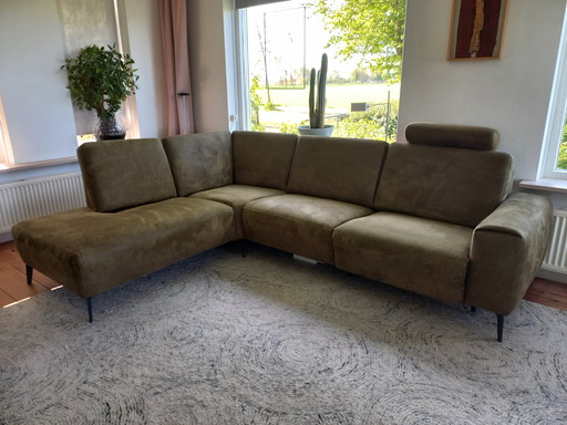 Montel Tuscan Hoekbank Met Relaxfunctie, Groen