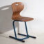 Sedia scolastica vintage blu (c.1950) – Sedie da pranzo, Metal, Iron, Industrieel (photo 10 of 10)