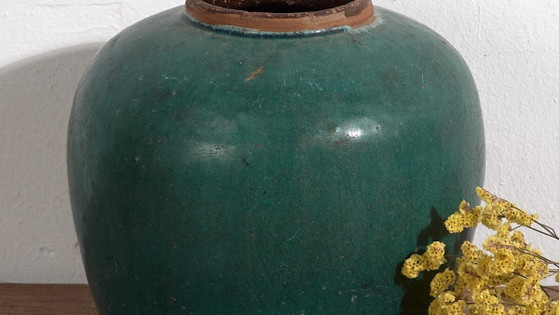 Antieke geglazuurde keramische vaas (ca. 1820) #14 – Vazen (photo 3 of 34)