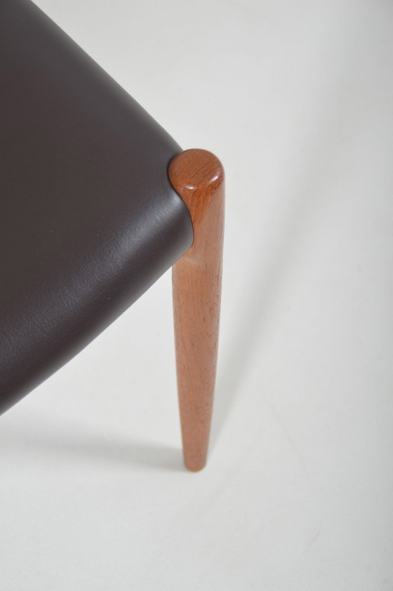 Image 1 of Set Of 6 Chairs Model 80 Designed By Niels Møller, 1960s